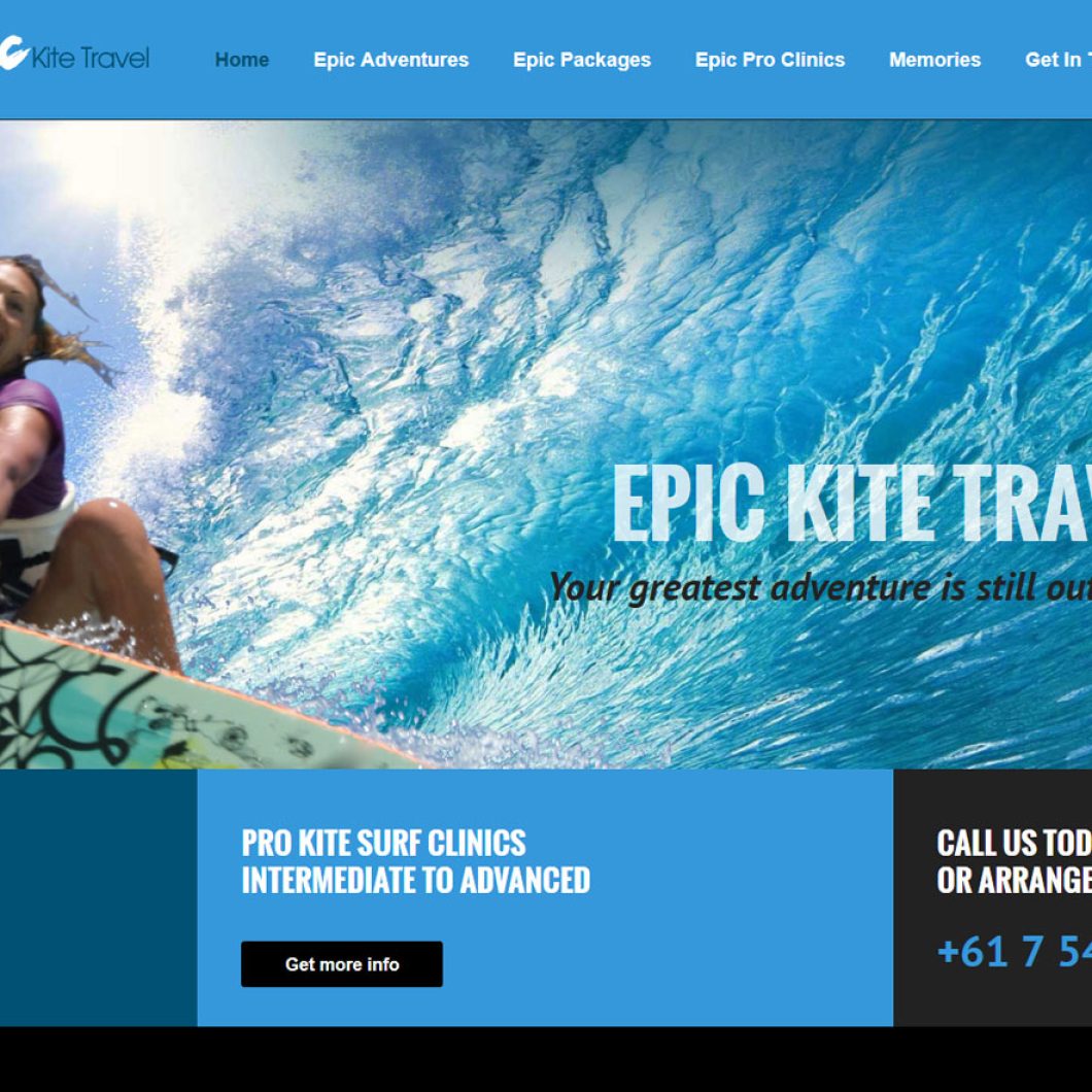 Kite Surf Travel Website Queensland BOOST